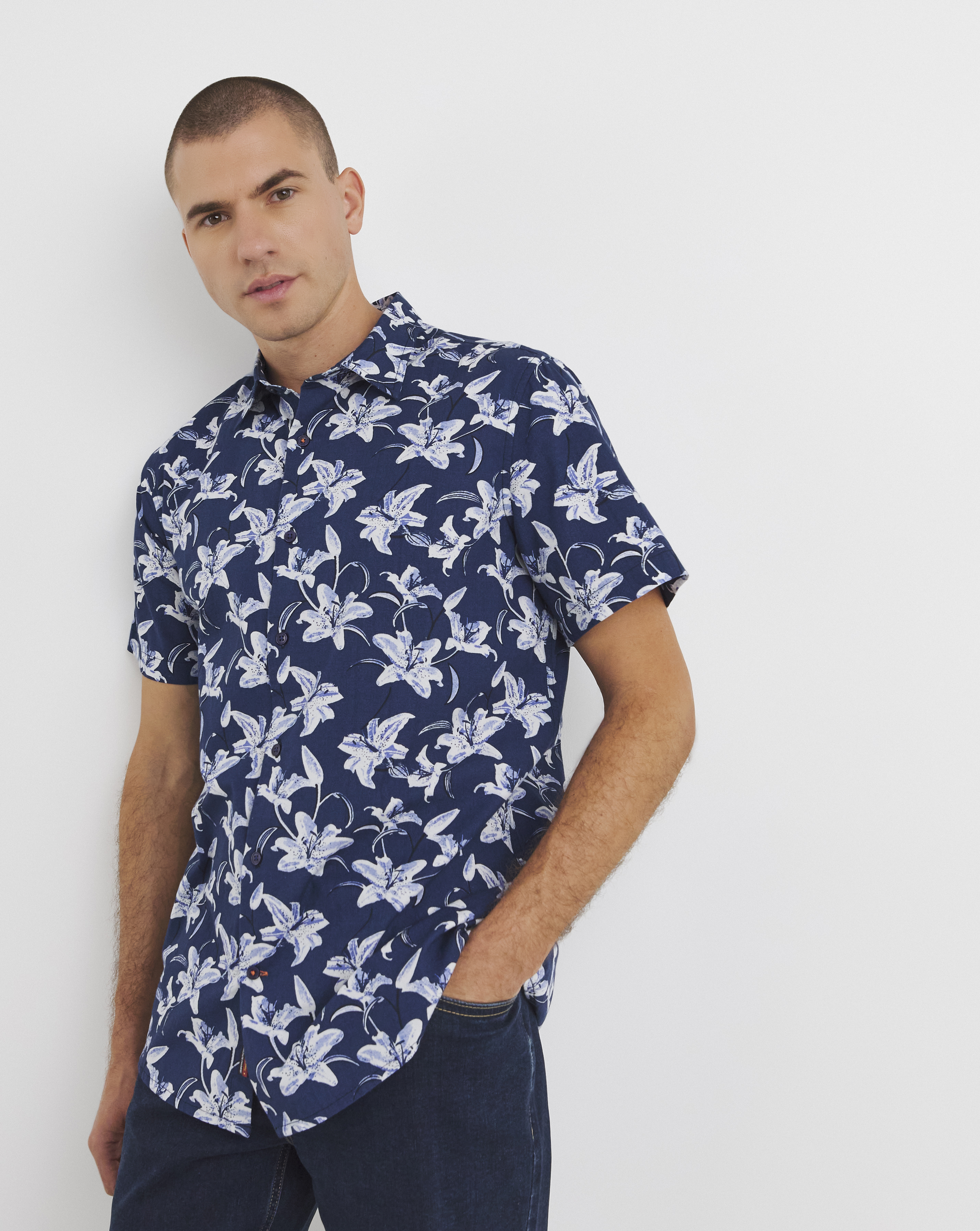 Joe Browns Cool In Floral Shirt Long