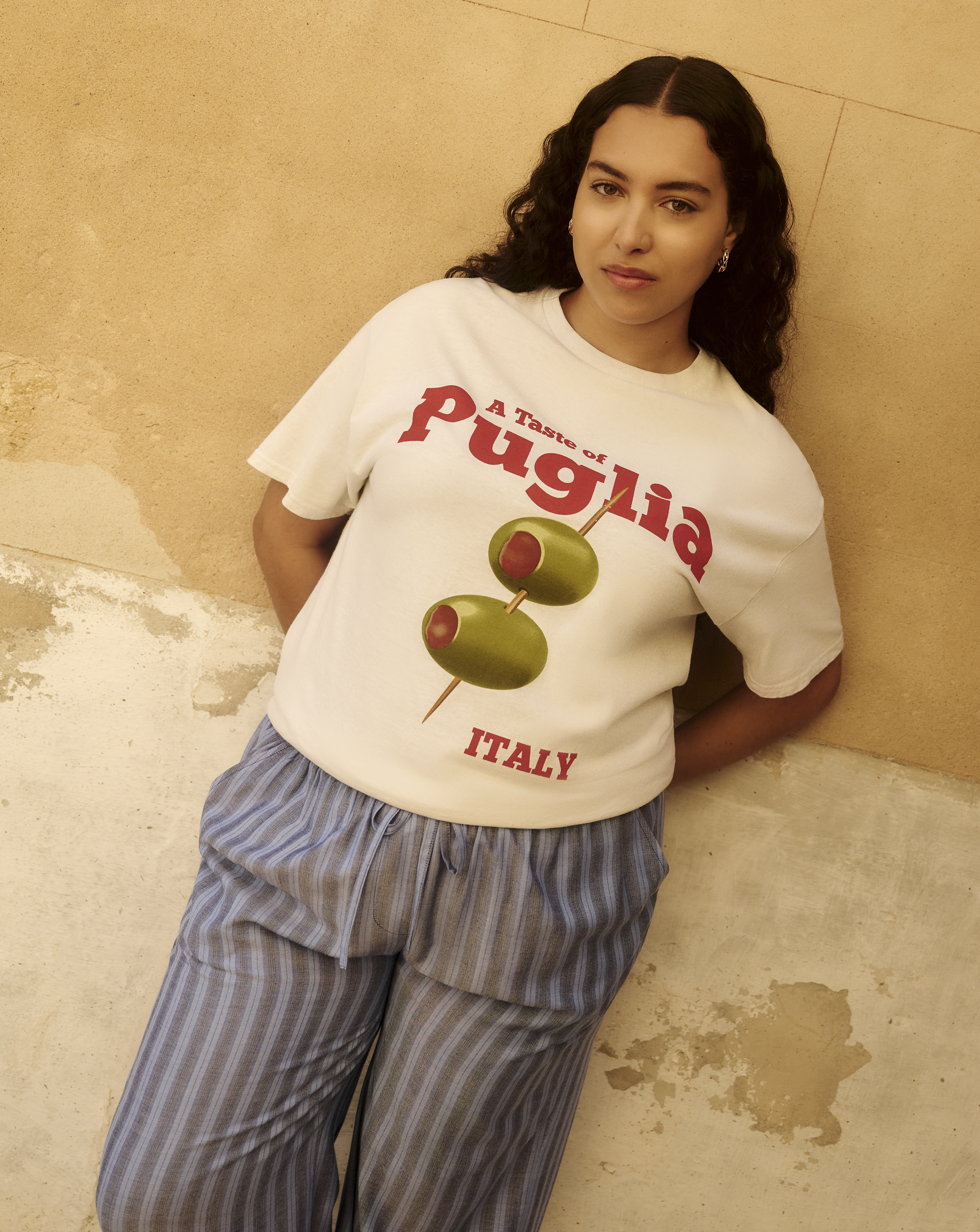 Simply Be Olive Graphic T-Shirt