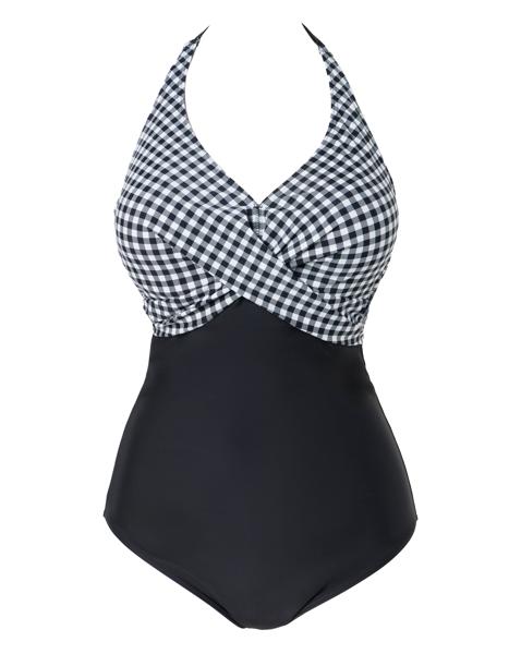 Figleaves Tailor Twist Front Swimsuit