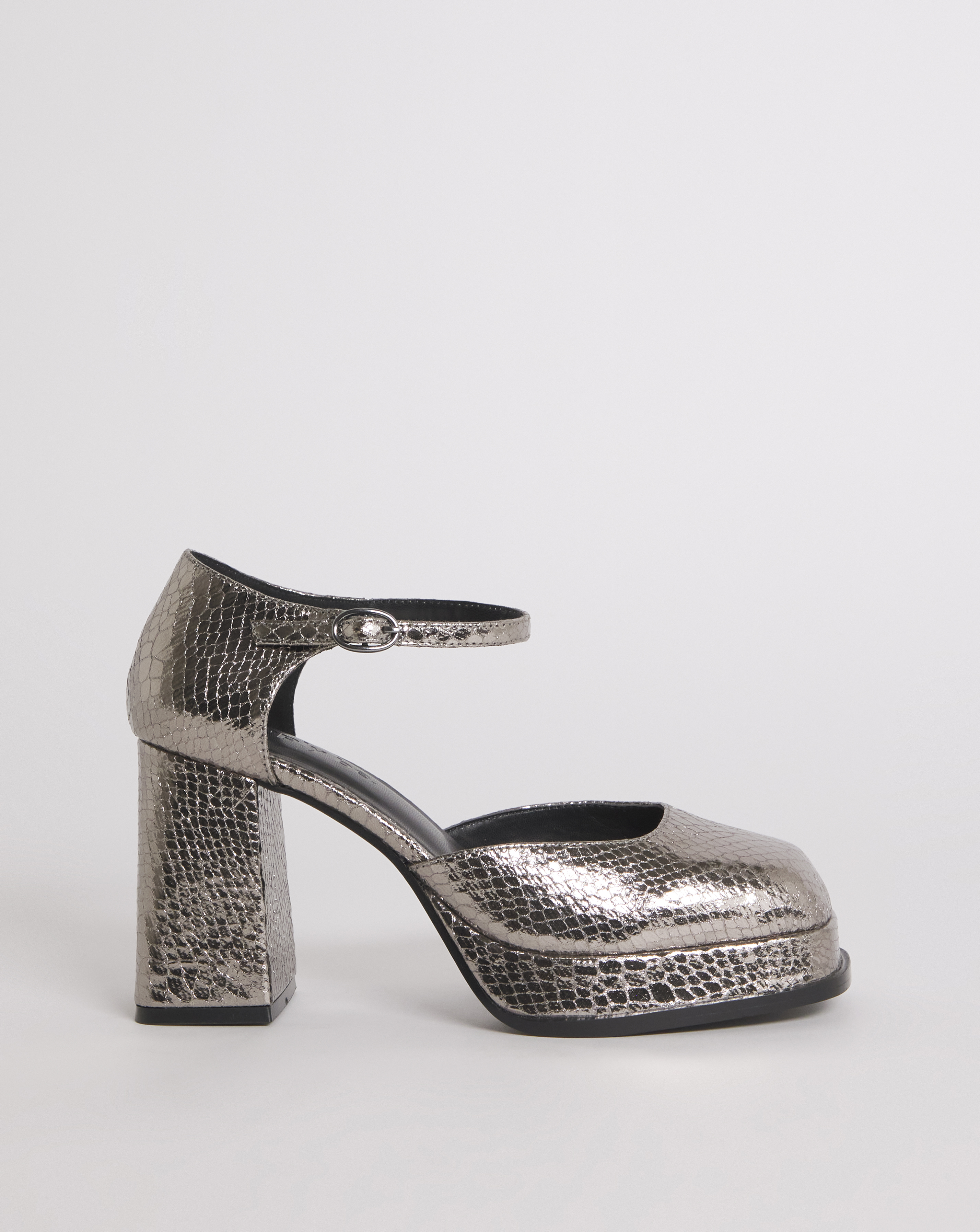 Platform Heeled Shoes Ex Wide Fit