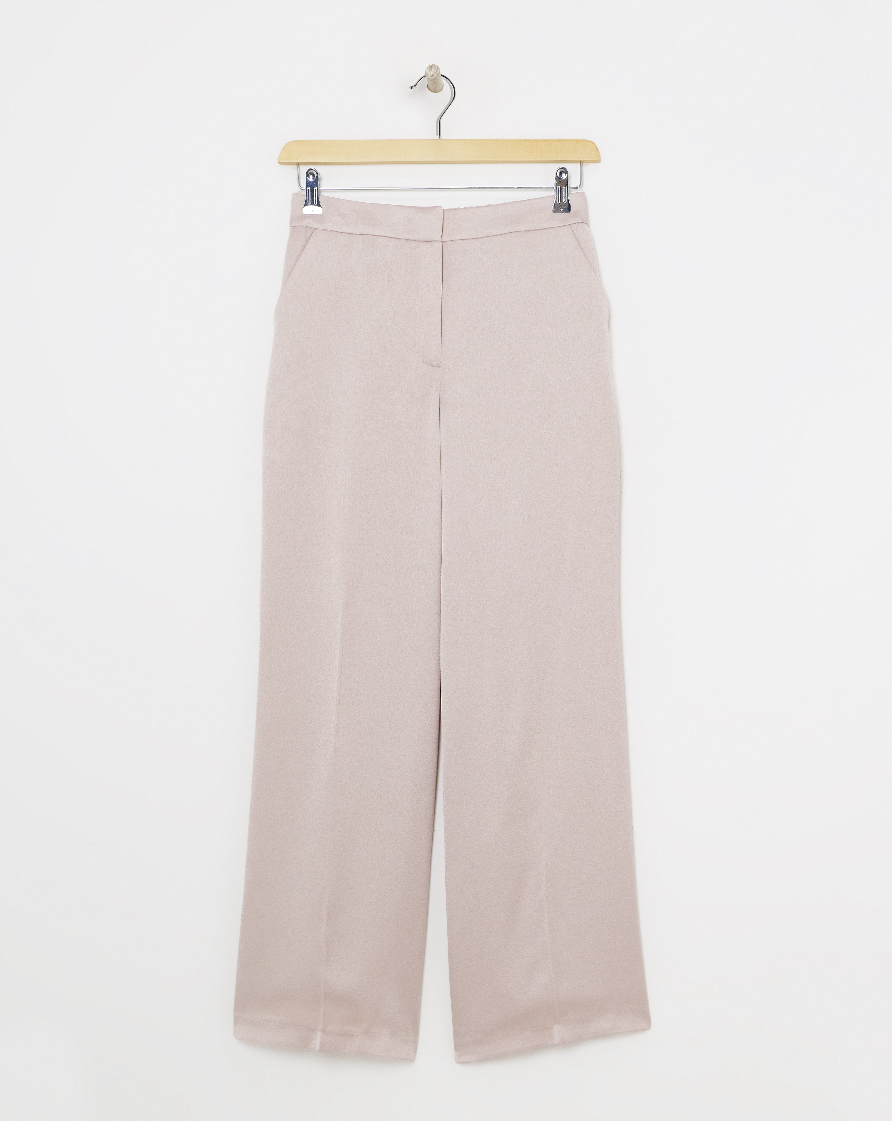 Satin Wide Leg Trousers