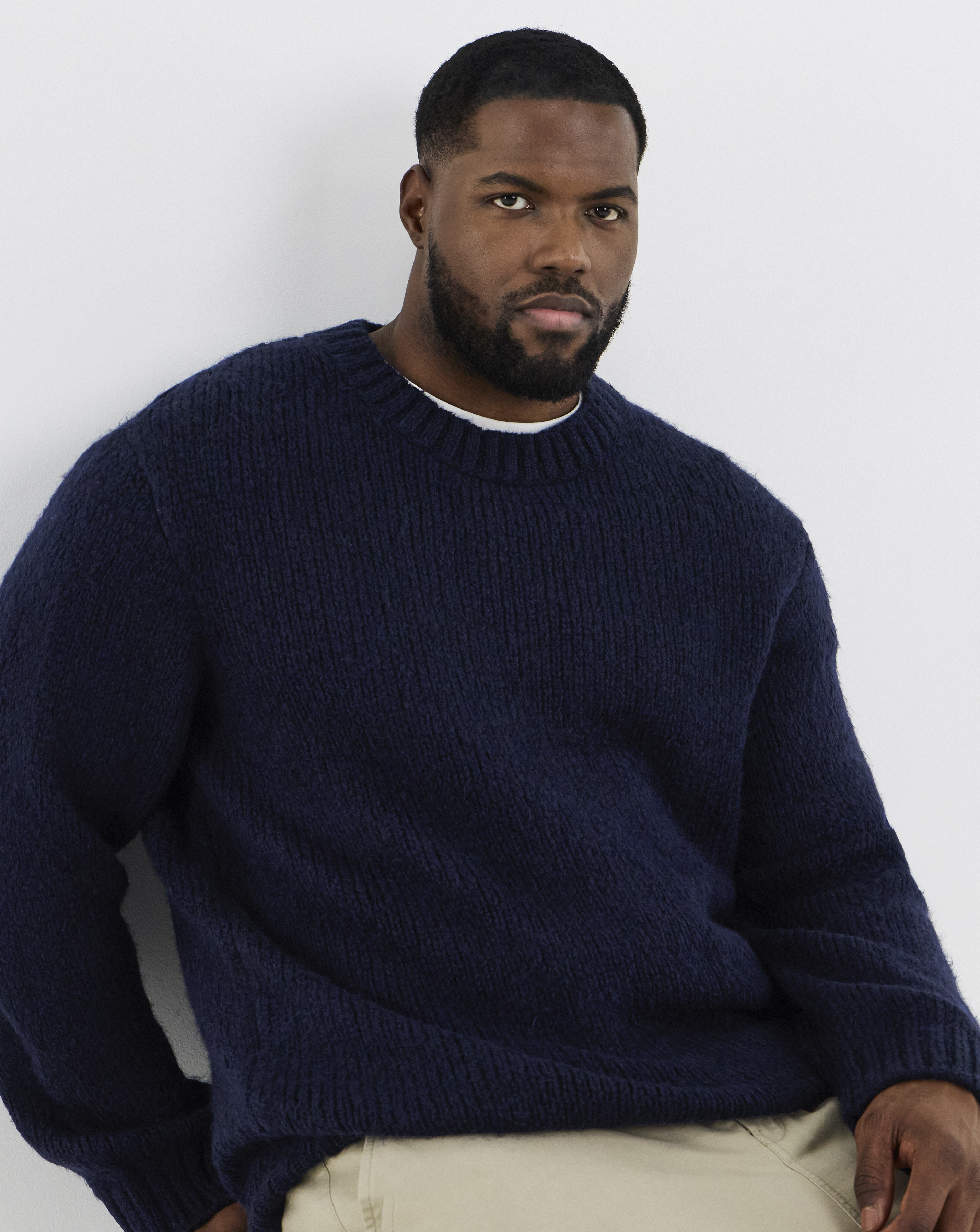 Jack & Jones Navy Knit Jumper - L(47)