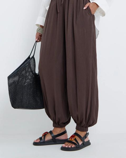 Trim Detail Sandals Wide
