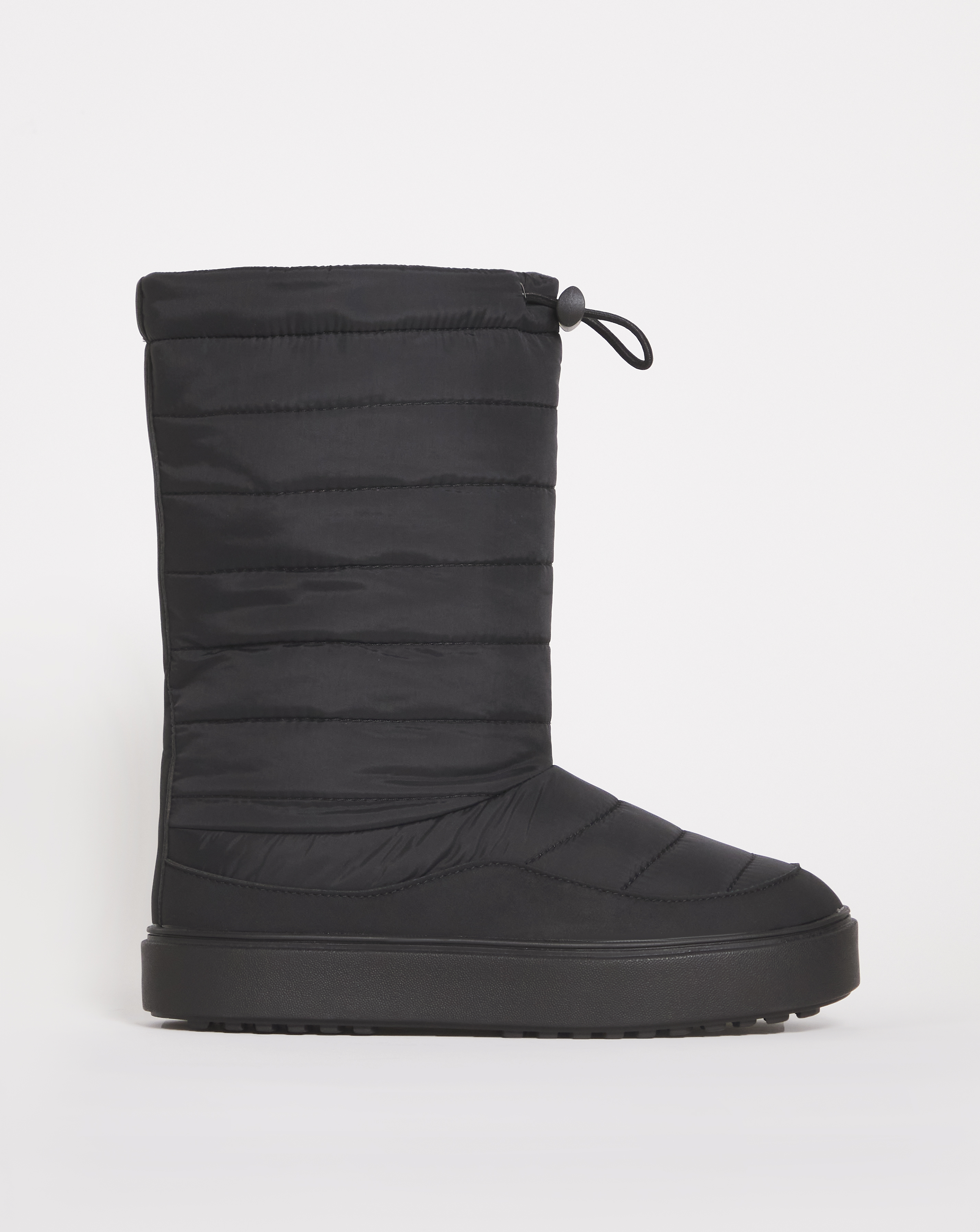 Quilted Nylon Snow Boots Ex Wide - Womens - Size 4 - Snow Proof Boots - Winter Boots