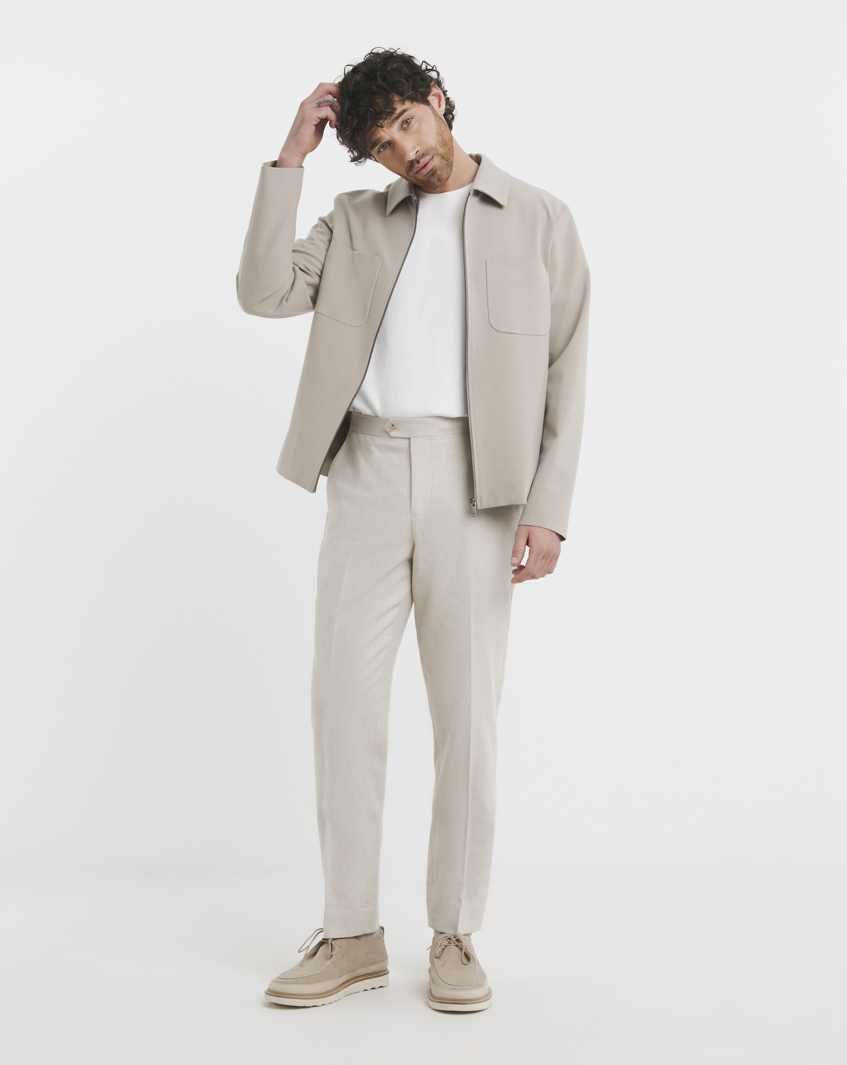 Linen Blend Trouser