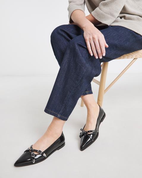 Point Buckle Ballerina Extra Wide