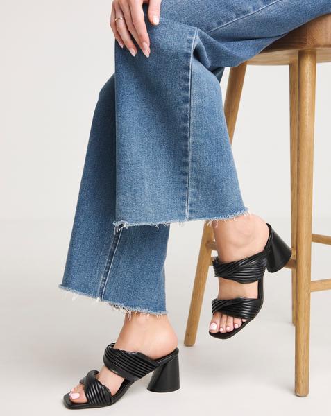 Twist Strap Mule Sandal Ex Wide