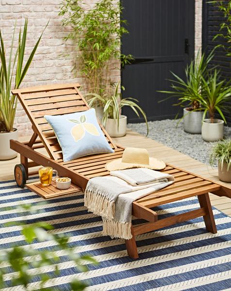 Charles Bentley Acacia Sun Lounger