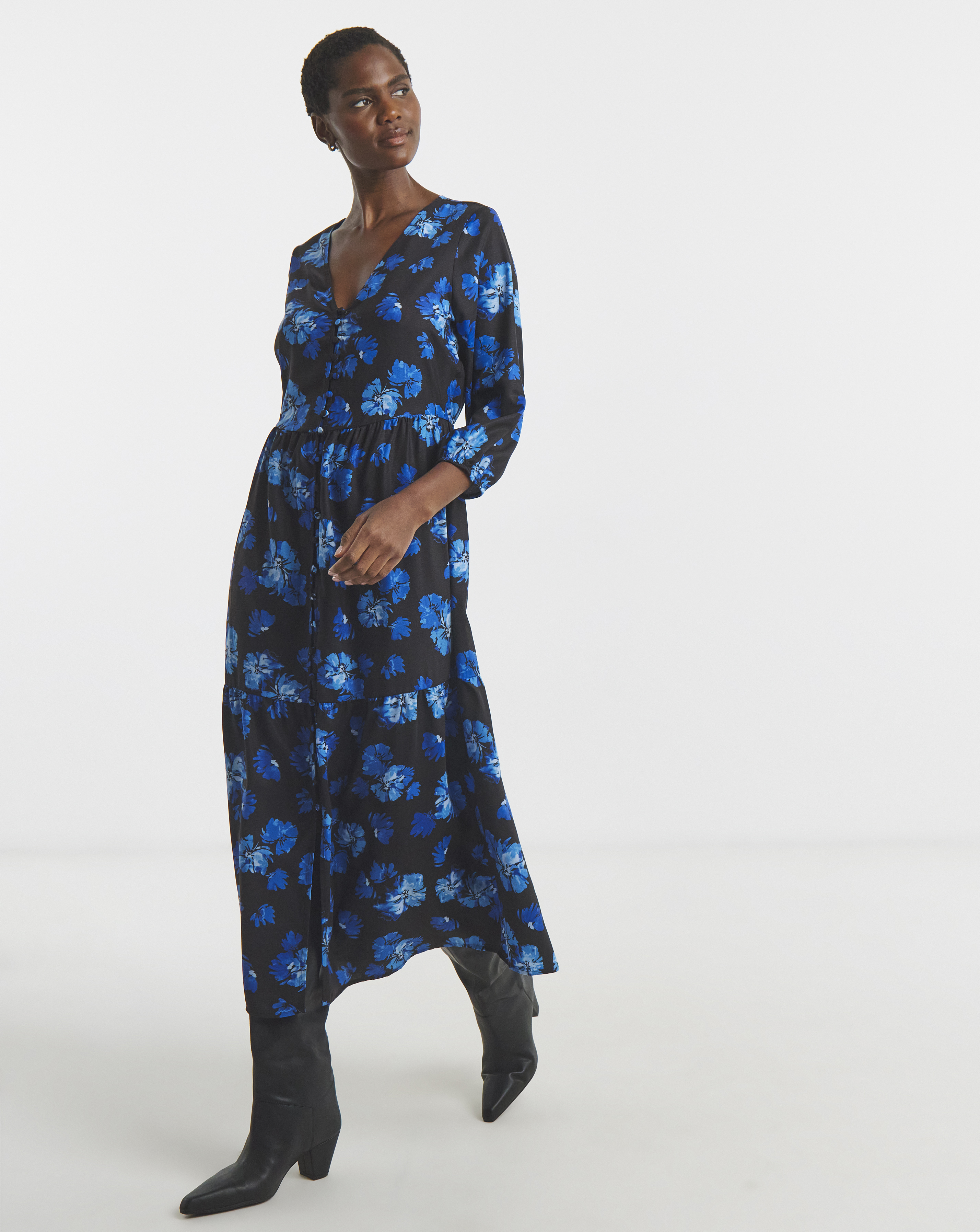 Button Through Tea Dress