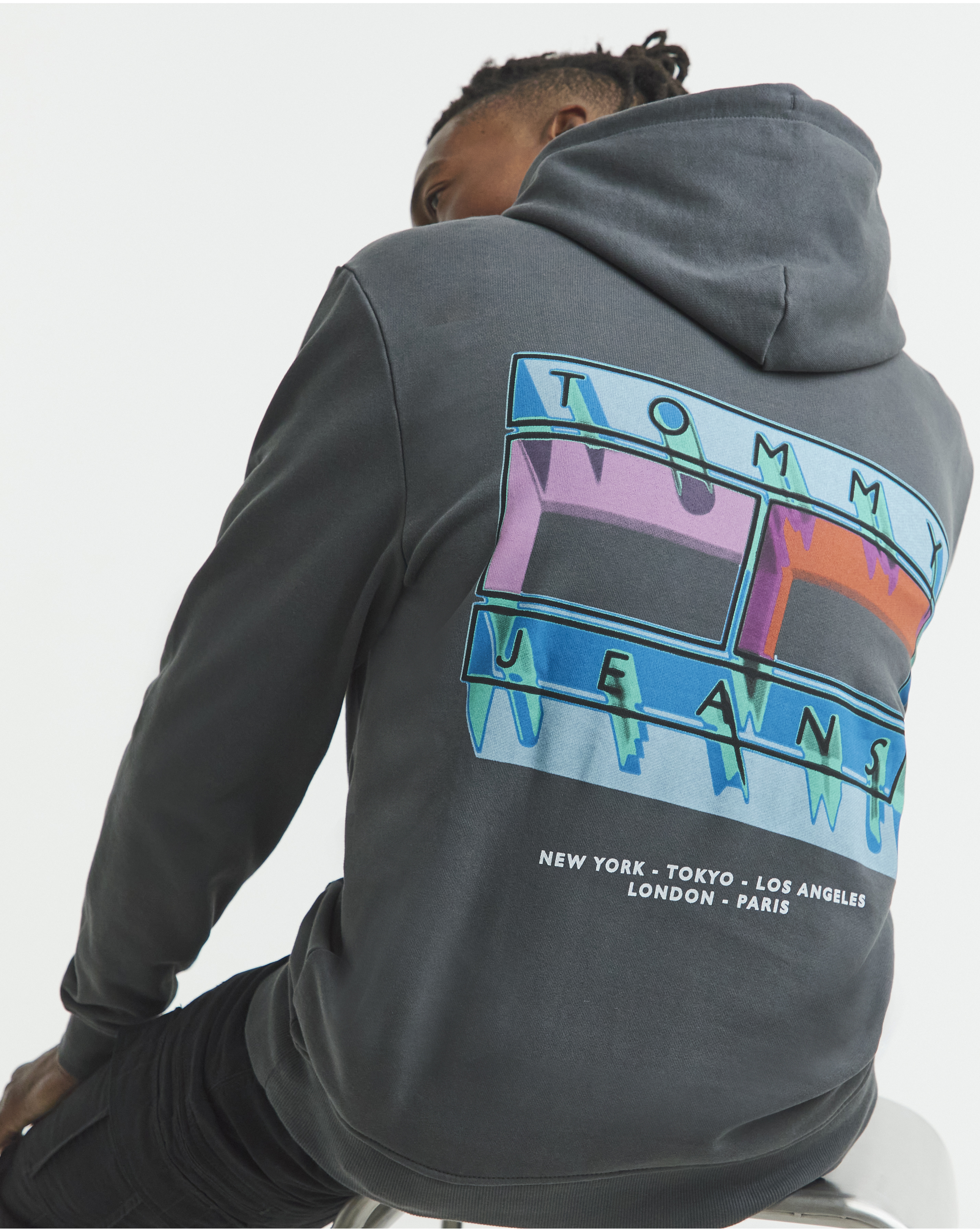 Tommy Jeans Hoodie - Washed Black