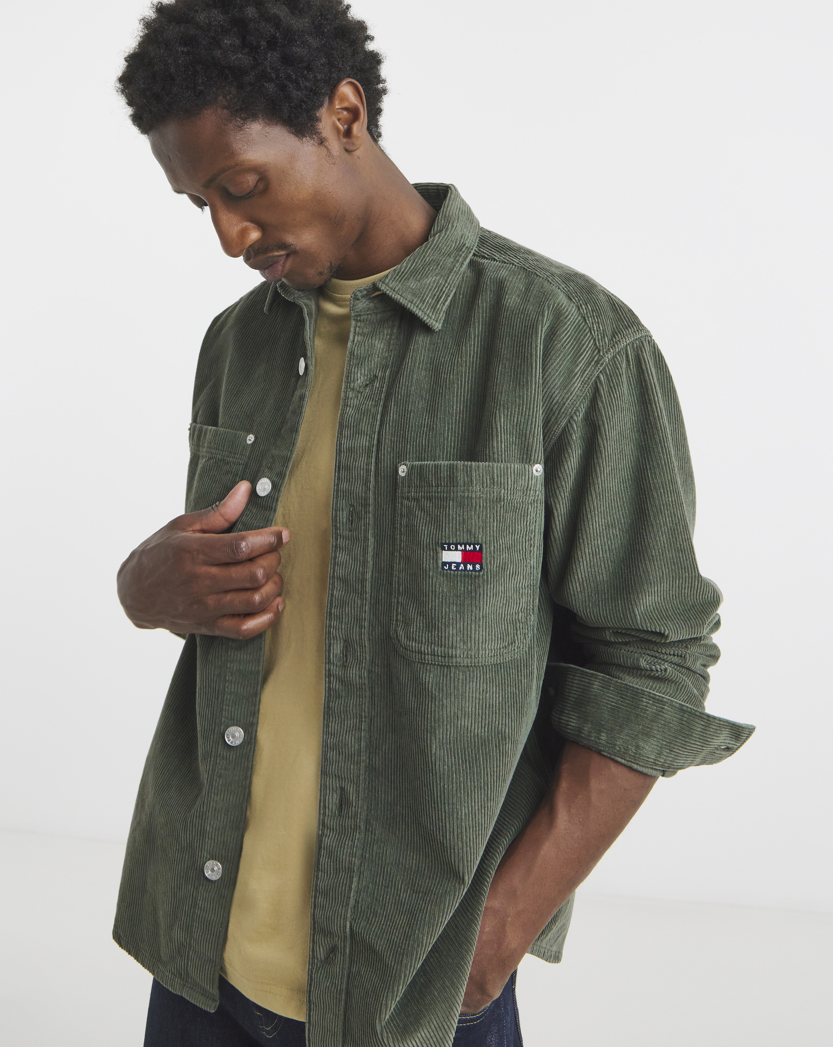 Tommy Jeans Cord Shirt - Green