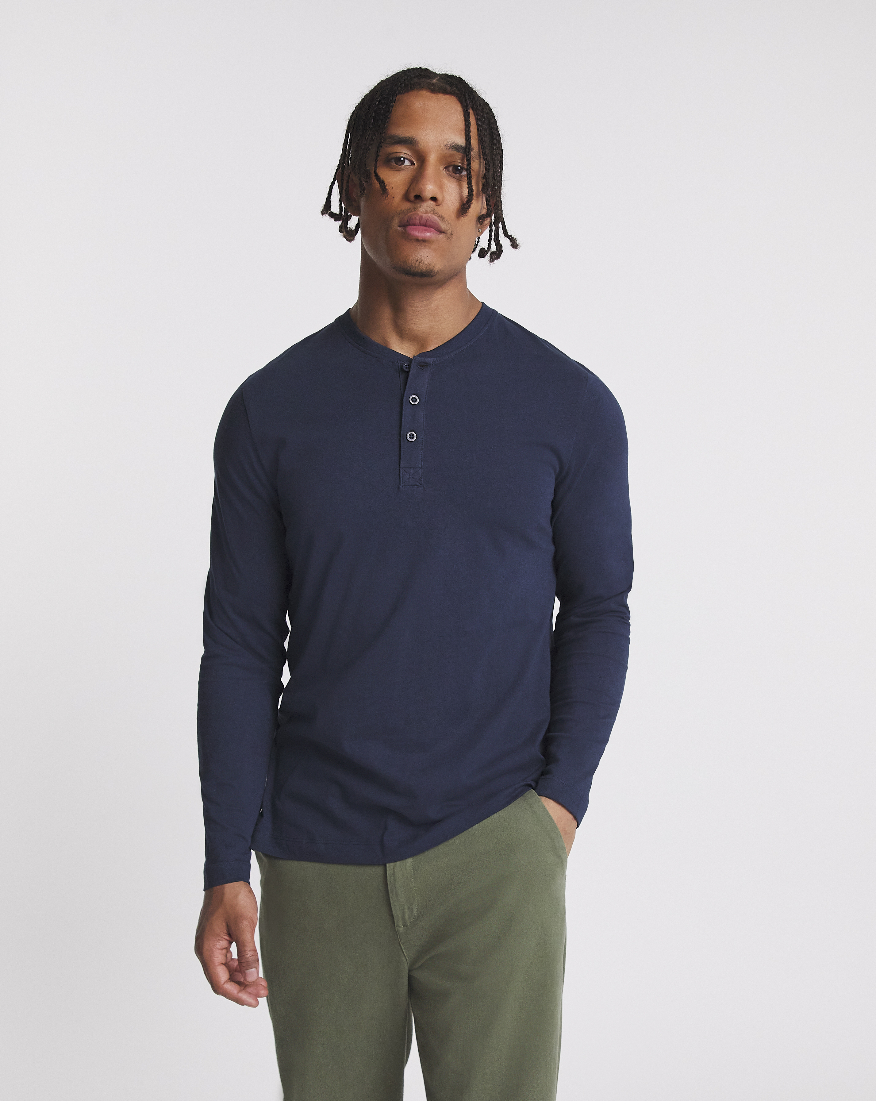 Long Sleeve Grandad T-Shirt Long