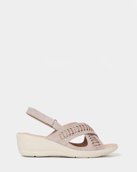 Cushion Walk Woven Wedge Sandals EEE