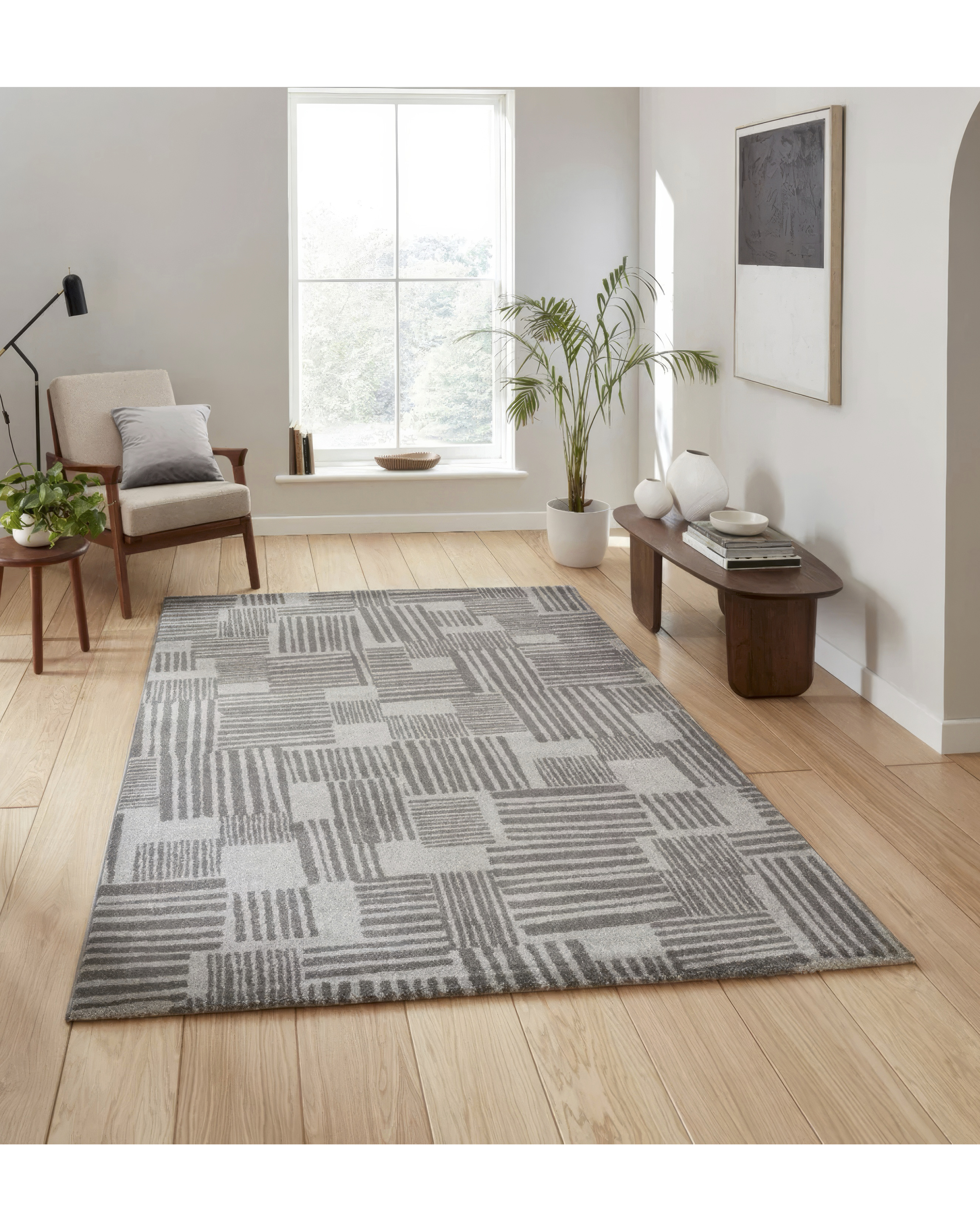 Catherine Lansfield Blocks Abstract Rug