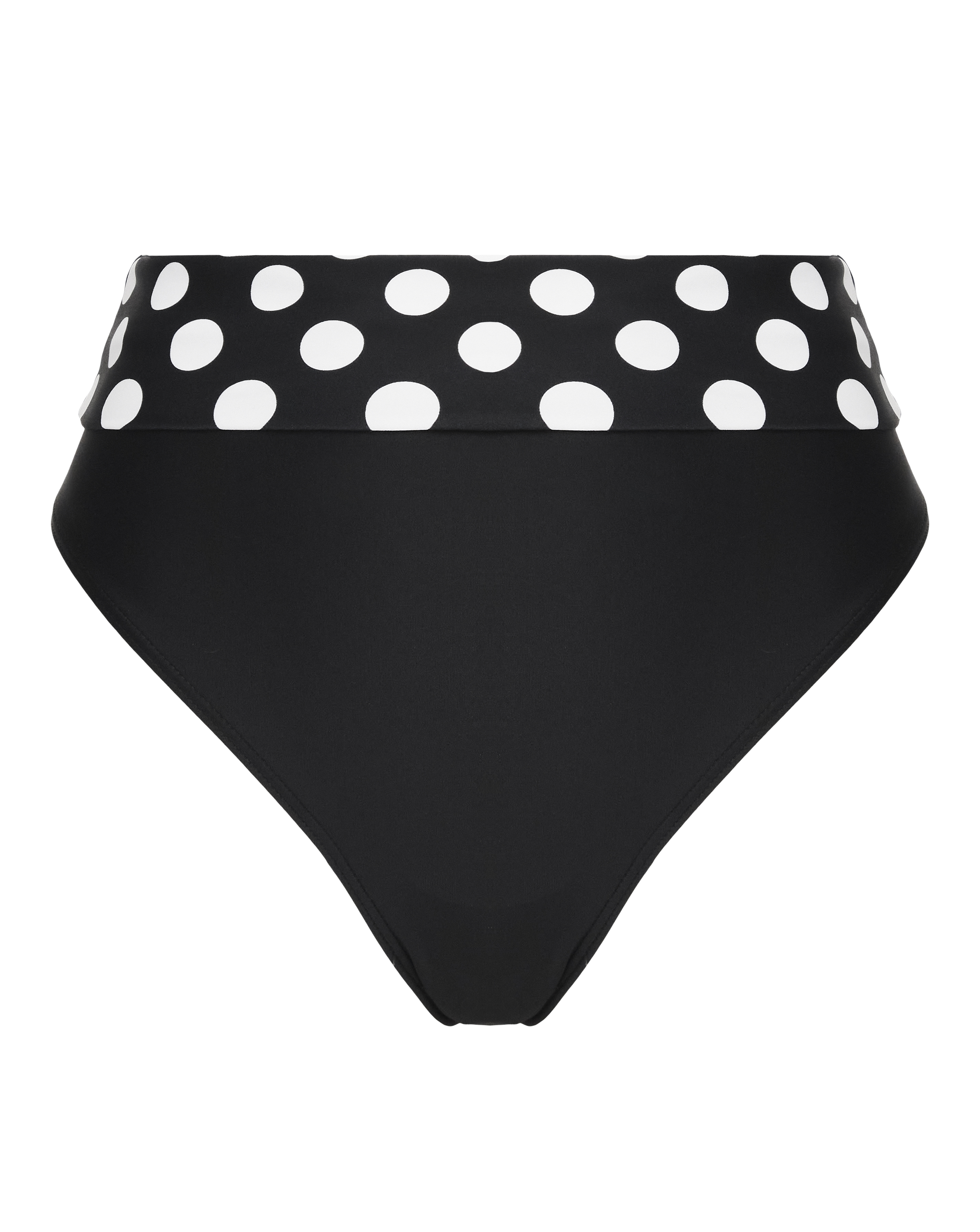 Figleaves Tailor Fold Bikini Bottom - Spotted - Size 26 - Women's