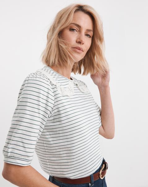Lace Collar Top