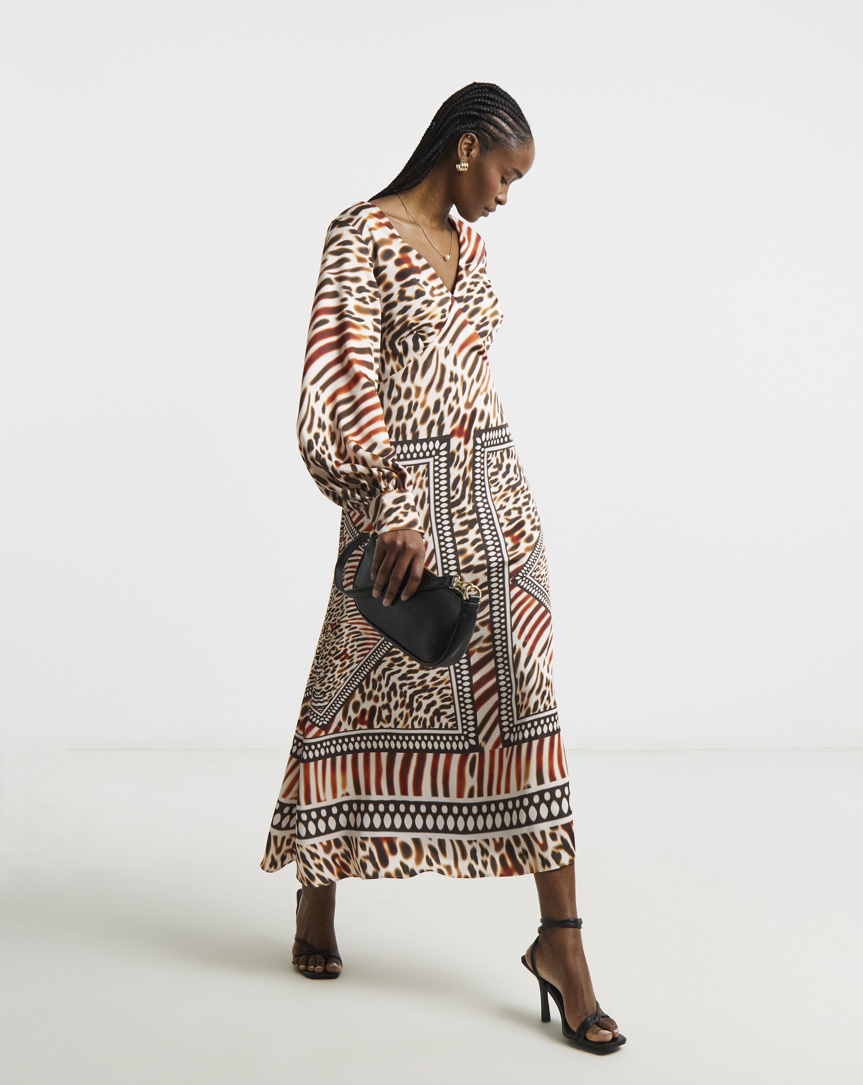 Joanna Hope Animal Printed Tea Dress