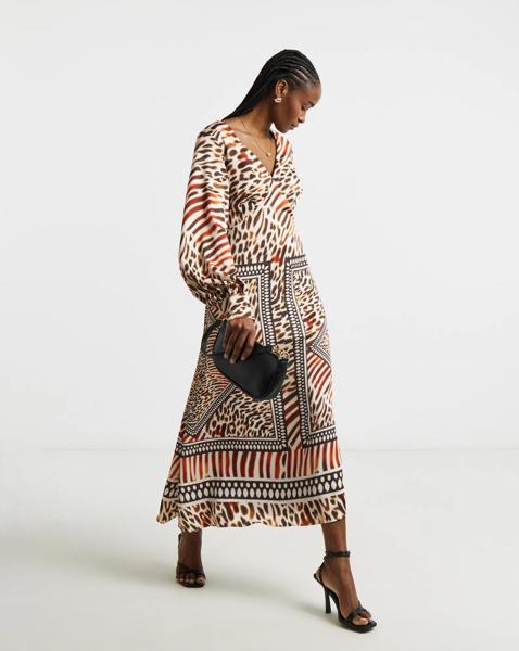 Joanna Hope Animal Printed Tea Dress
