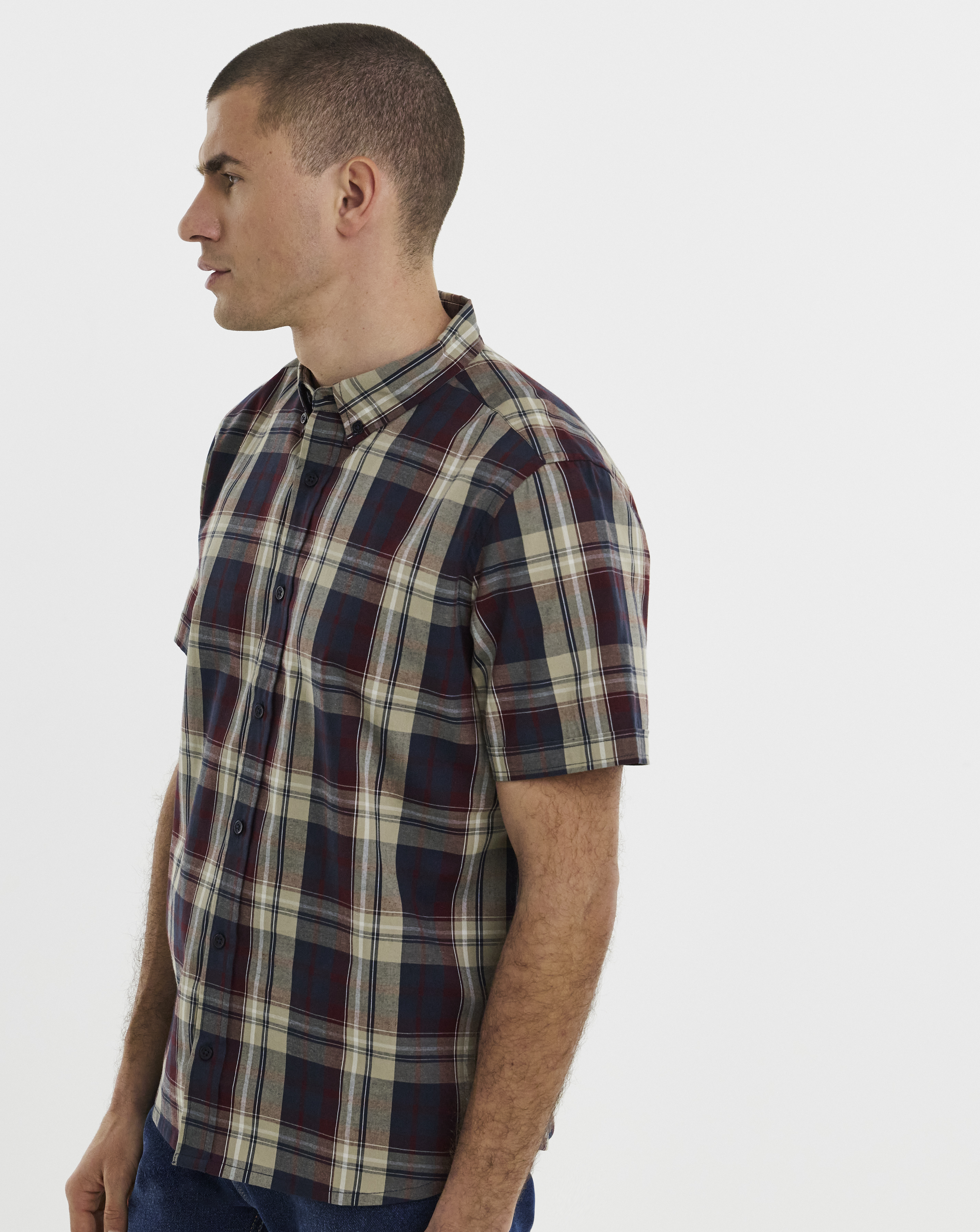 Oxford Check Short Sleeve Shirt