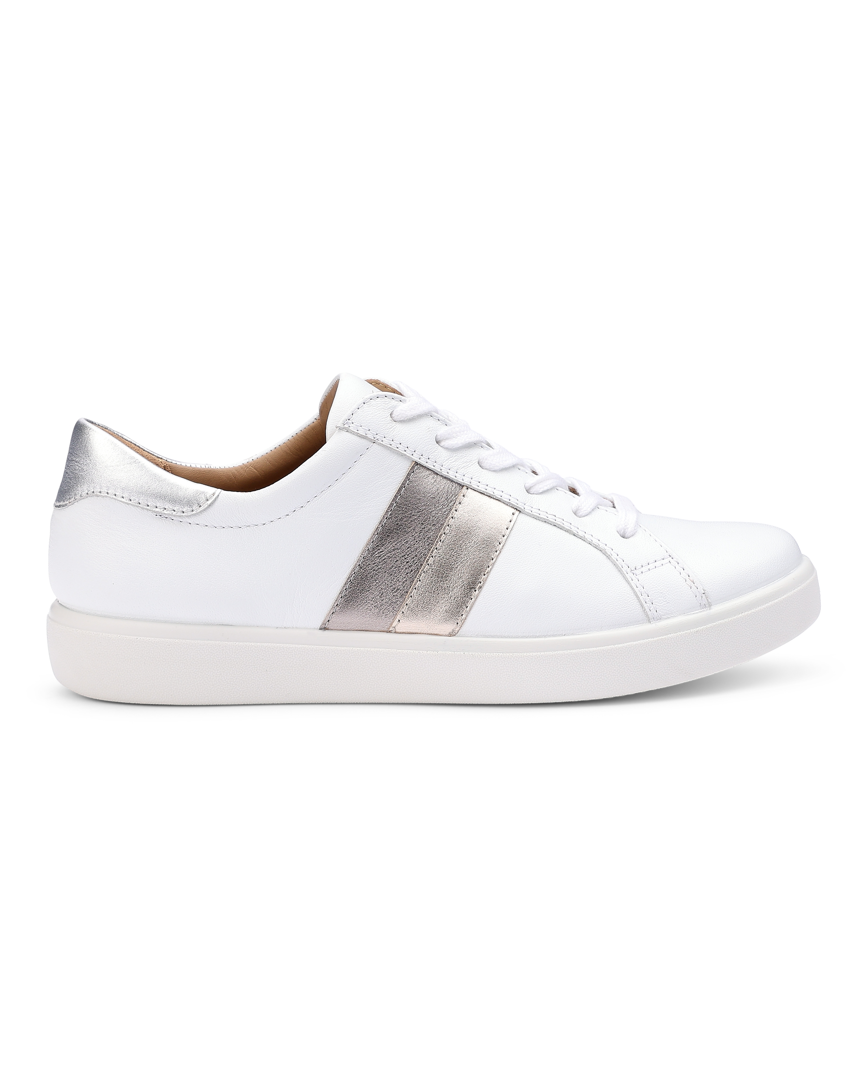 Hotter Switched Extra Wide Trainer White/Metallic - Hotter - Size8