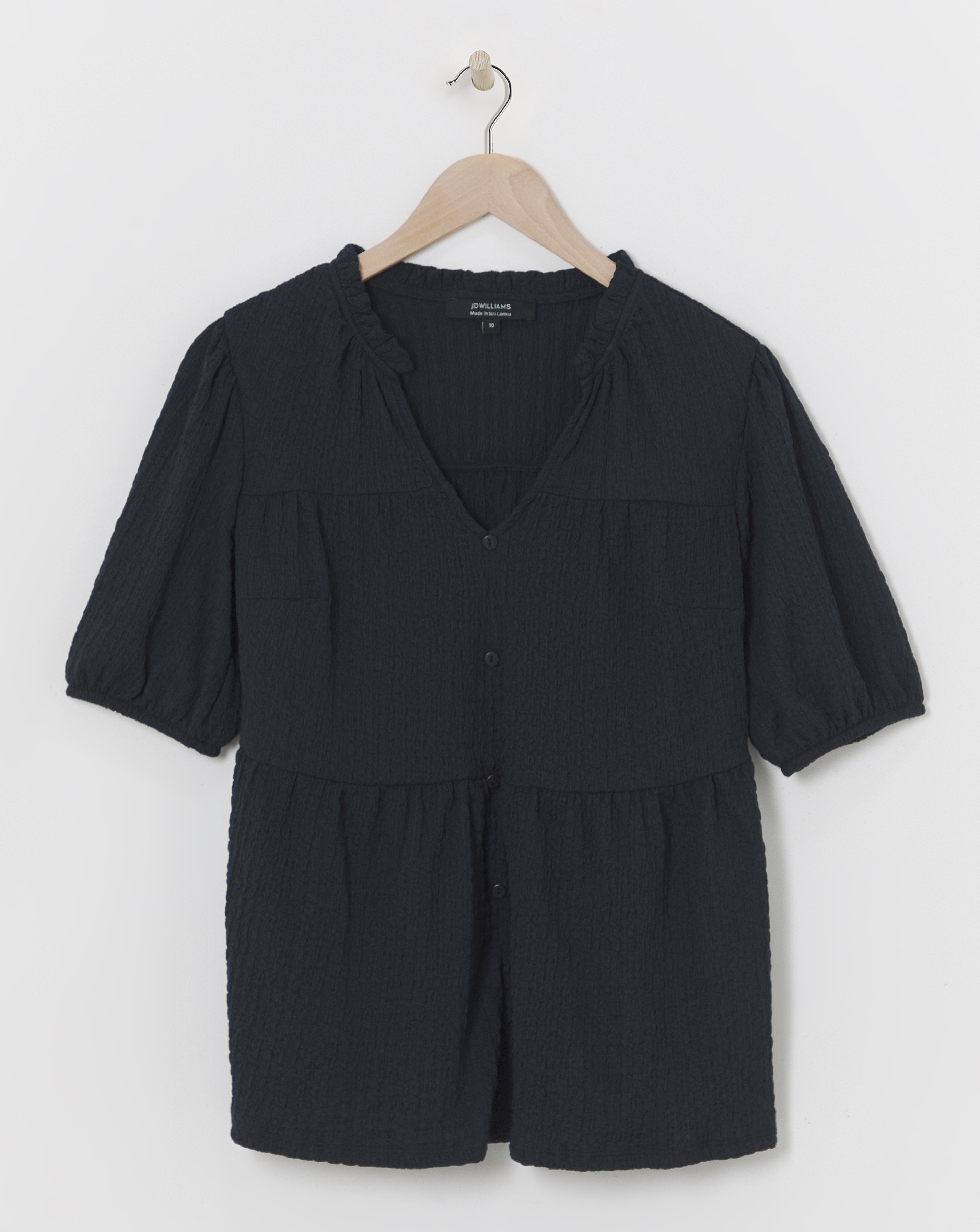 Crinkle Tiered Top
