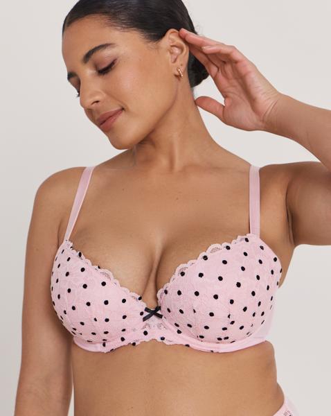 Ann Summers Sexy Lace Plunge Bra Pink