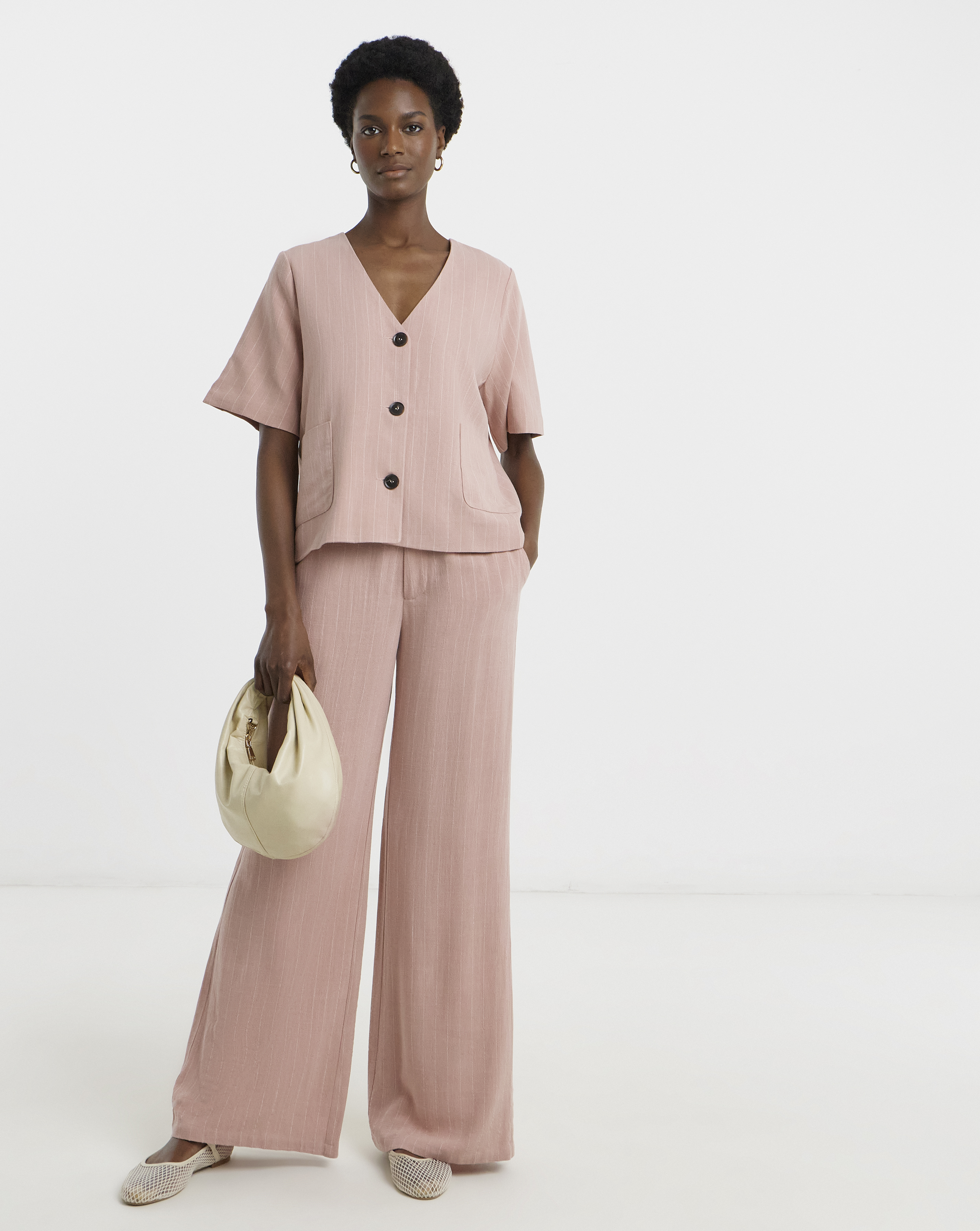 LINEN MIX TROUSER
