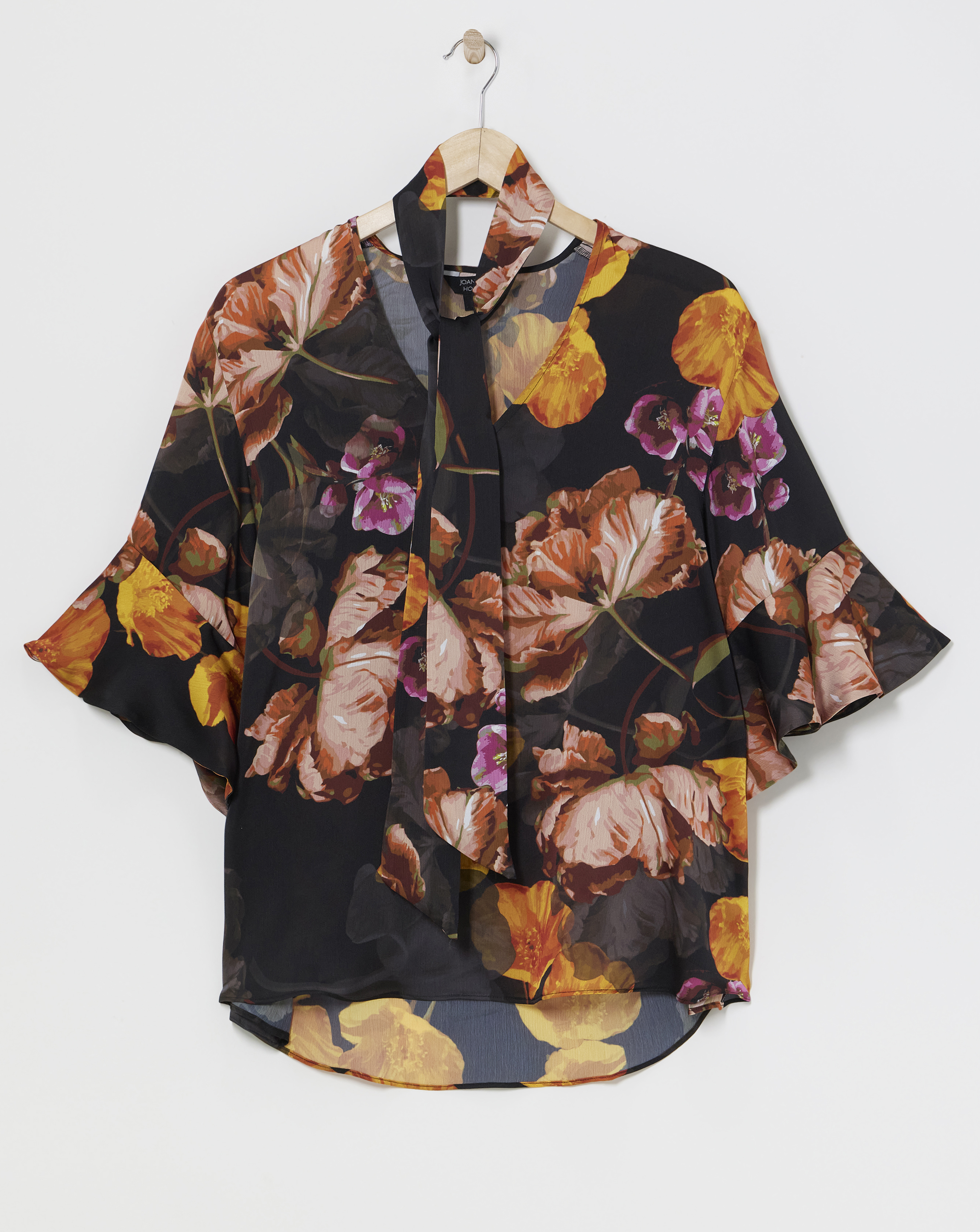 Joanna Hope Tie Neck Blouse