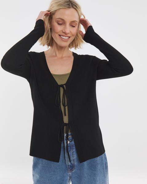 TIE FRONT CARDIGAN