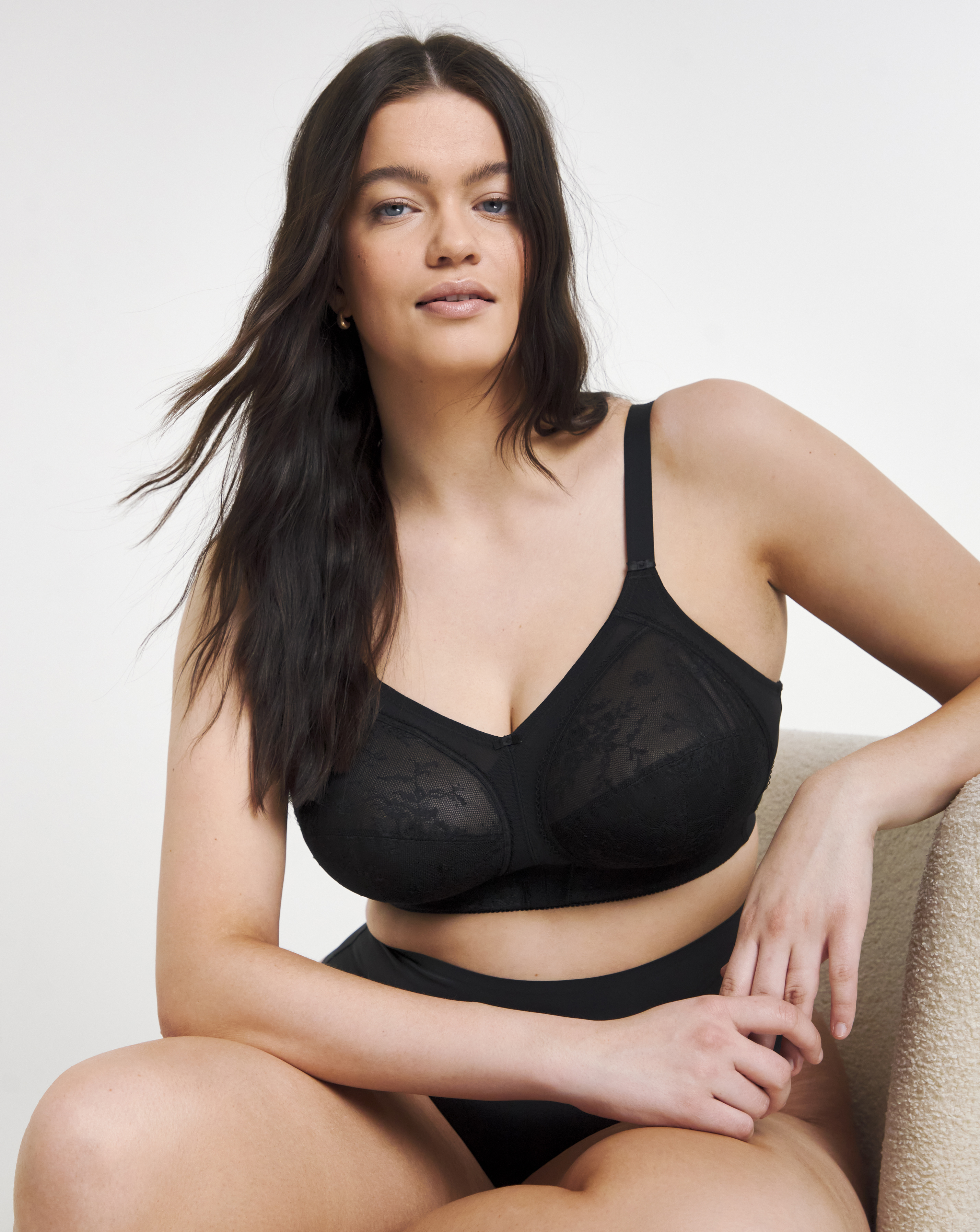 Goddess Verity Non Wired Bra Black