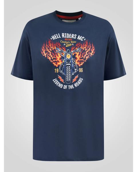 D555 Hockney Motorbike Printed T-shirt