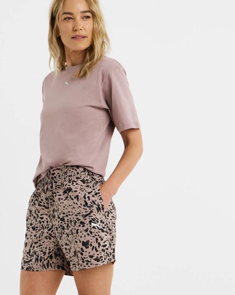 PUMA Animal Print High-Rise Shorts