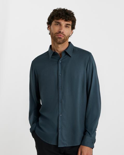 Folio Garment Dyed Viscose Shirt Regular