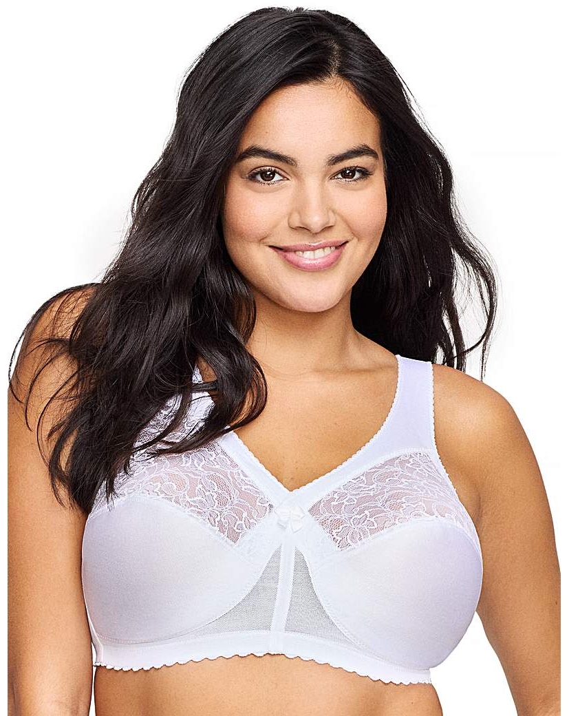 Glamorise Women's White 1000 Magic Lift Bra 48B