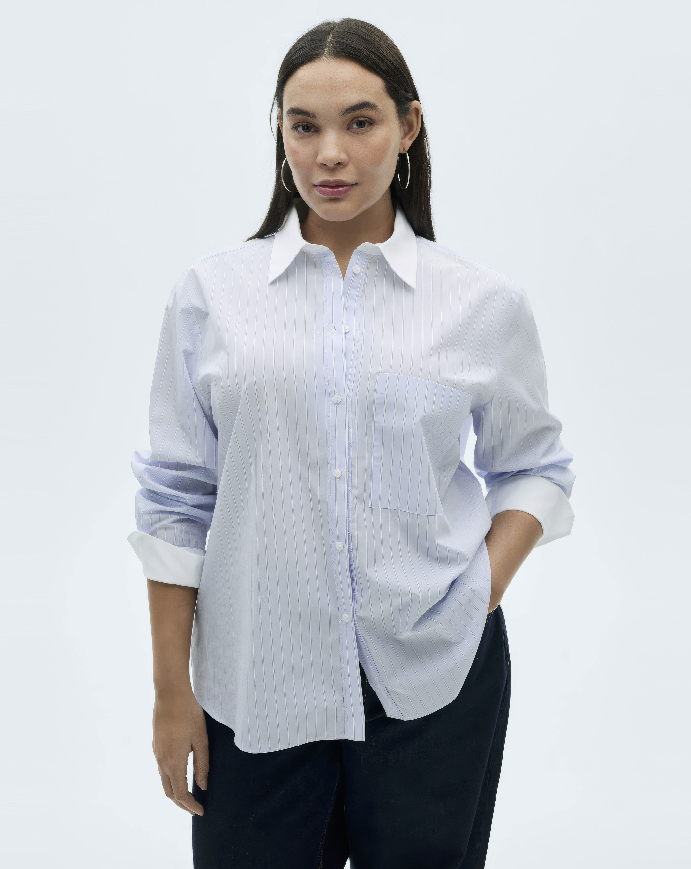 Mango Cotton Blend Hamburg Shirt