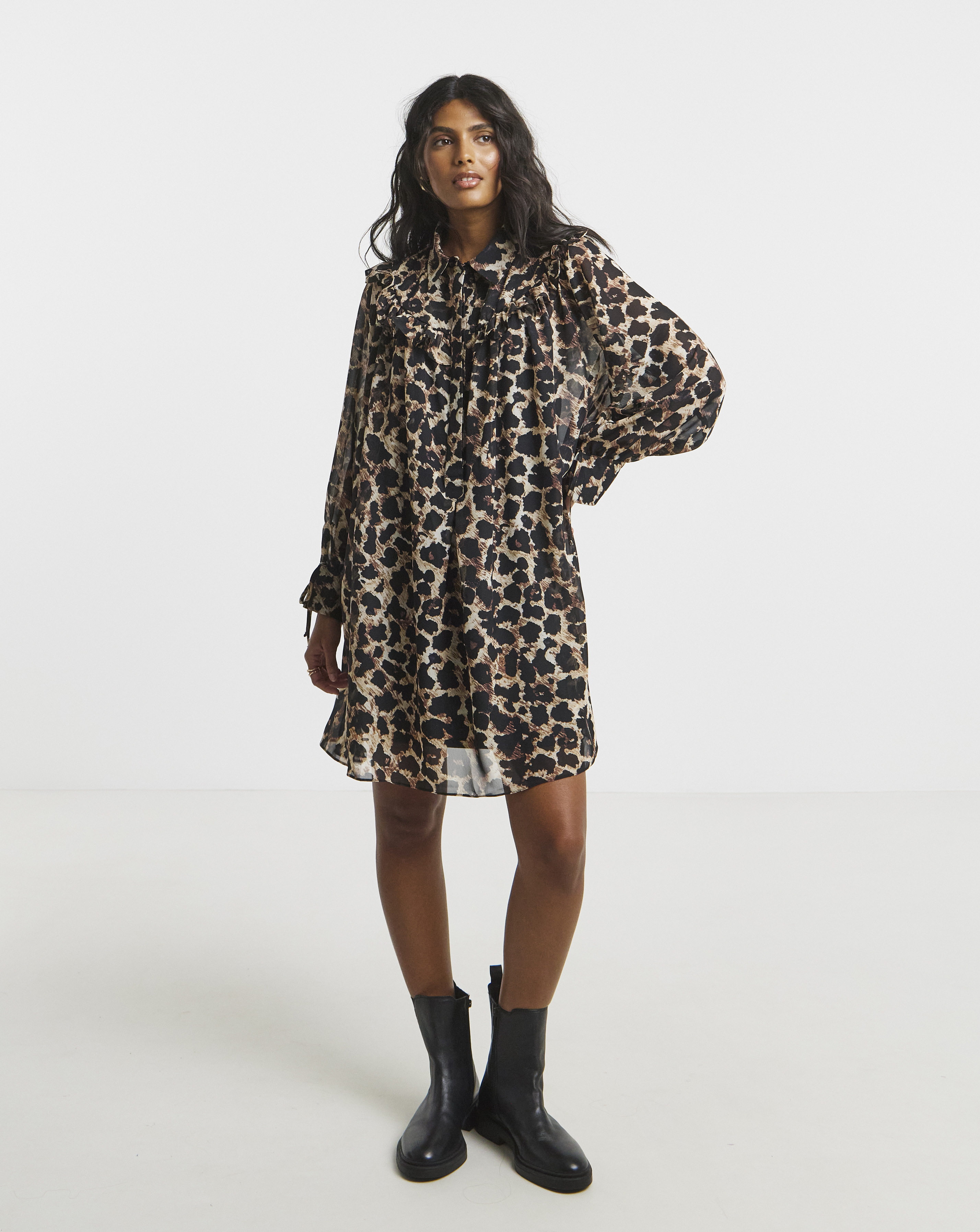 Simply Be Animal Swing Shirt Dress