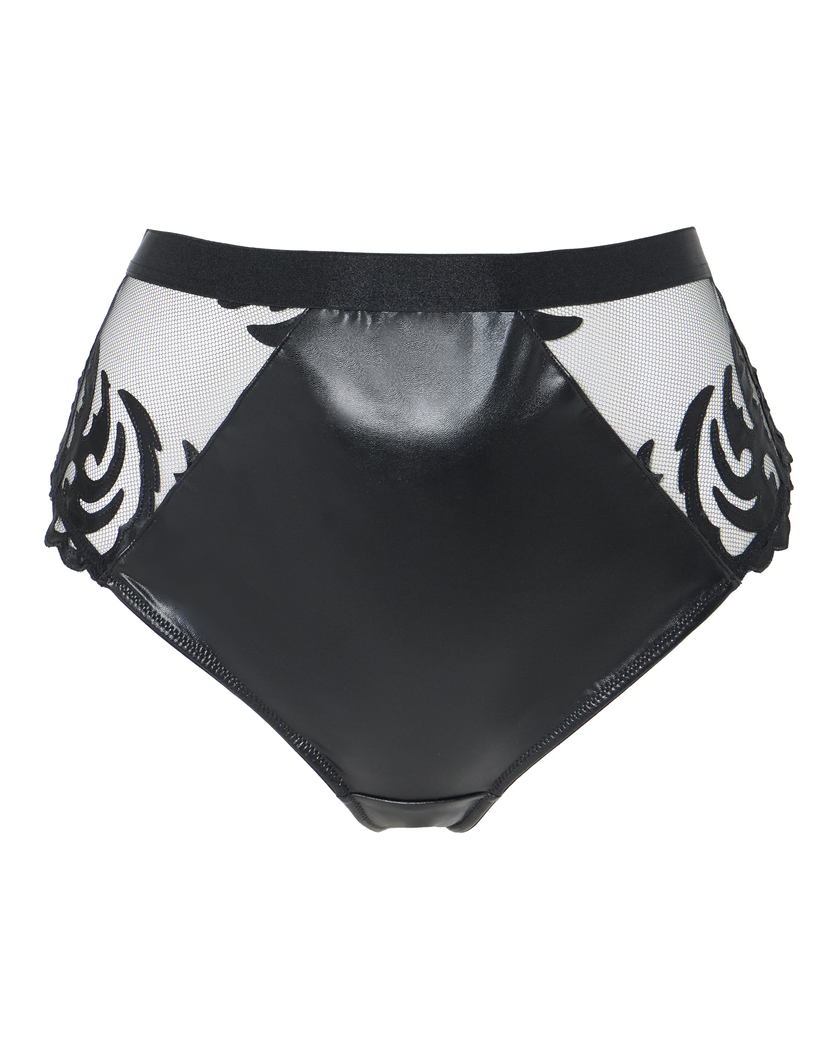 Figleaves Faux Leather Brazillian Brief