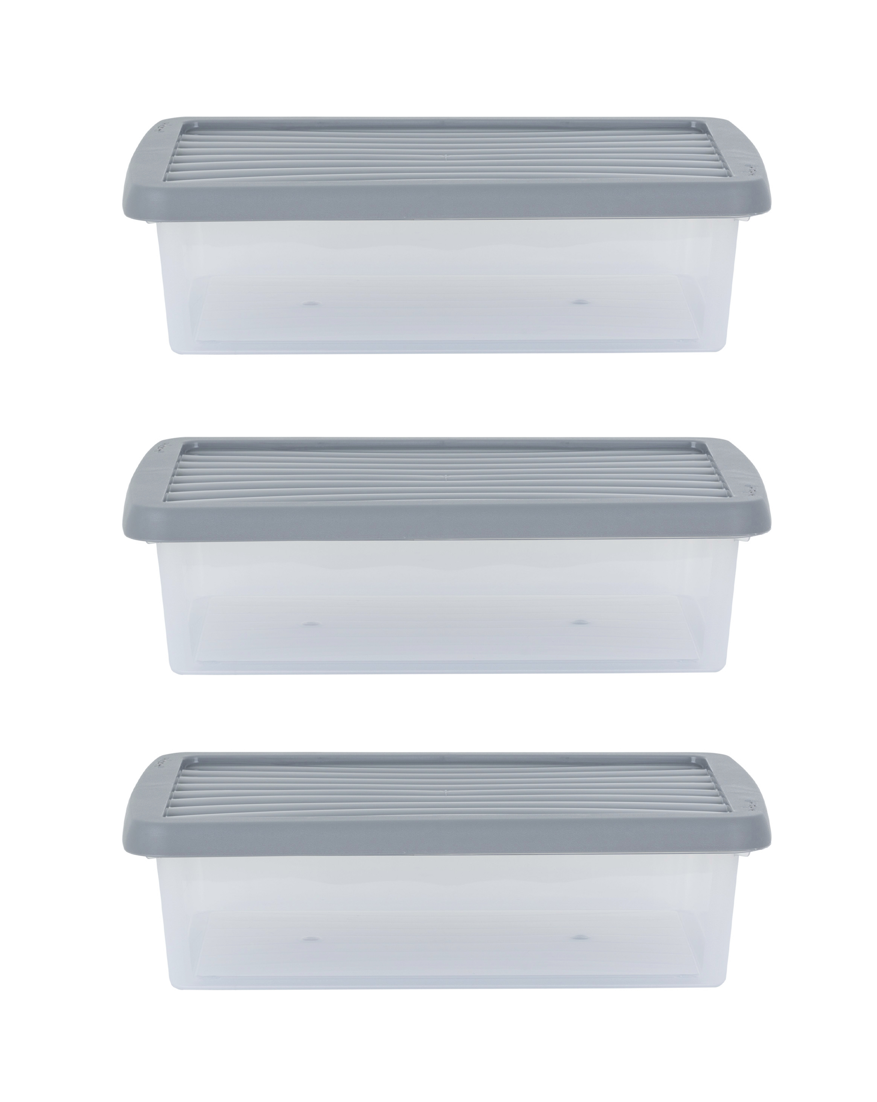 Wham 8L Stackable Box & Lid 3Pk