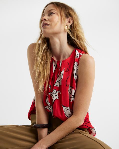 Pleated Shell Top
