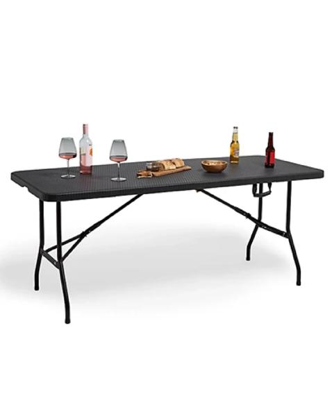 Rimini Faux Rattan Folding Garden Table