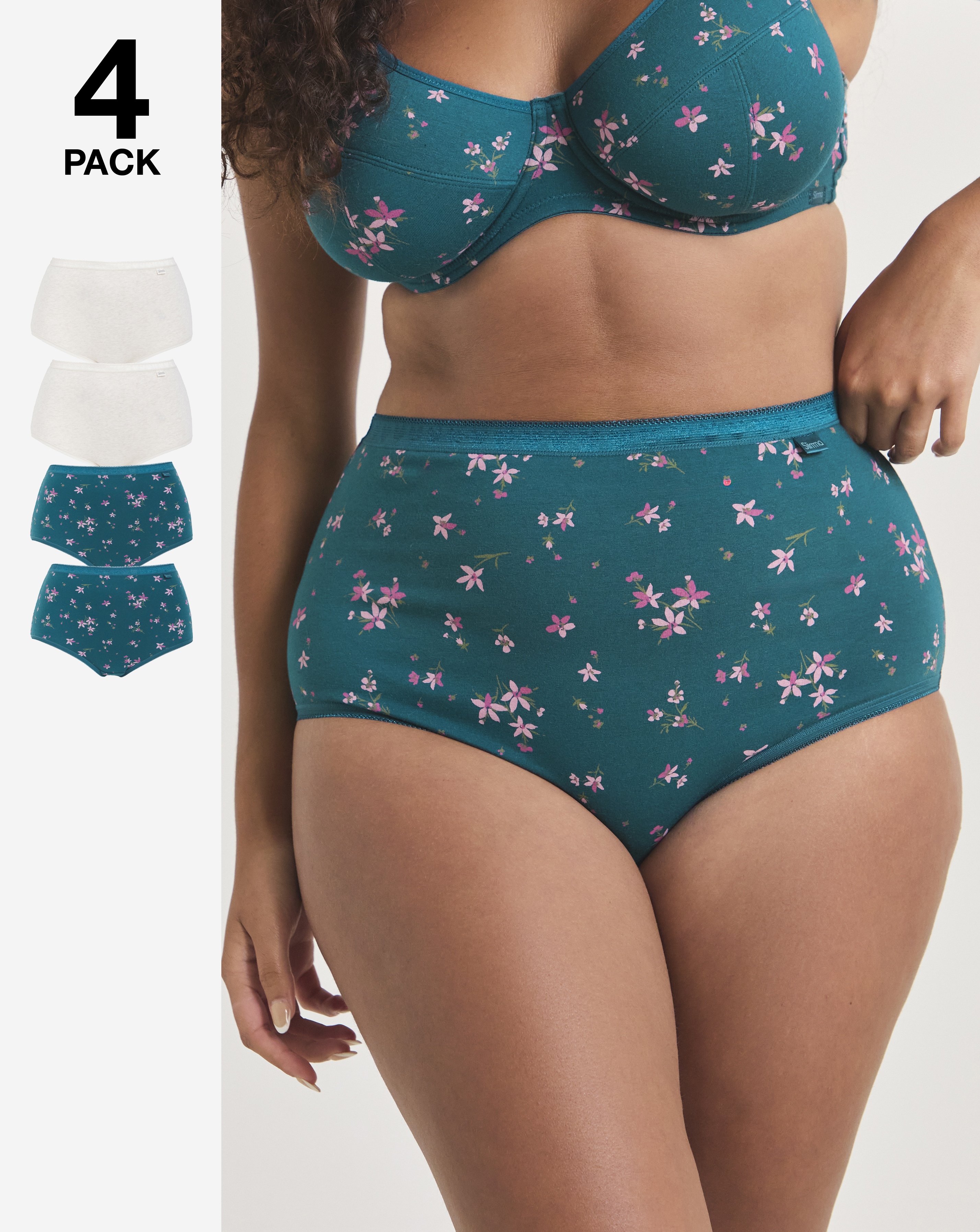 4 Pack Slimma Full Fit Knickers
