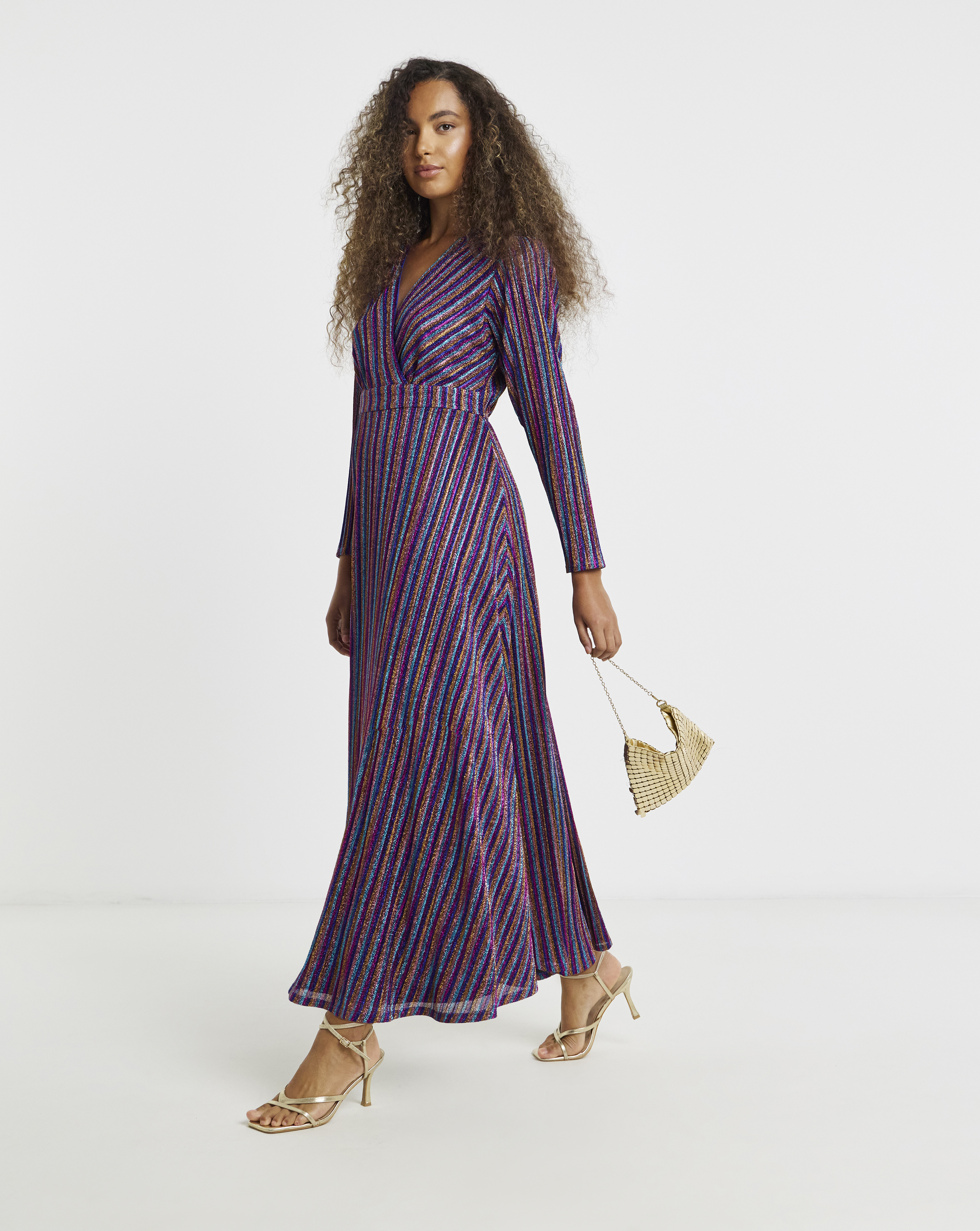 Flounce London Stripe Maxi Dress