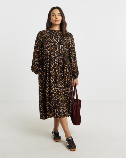 Simply Be Printed Pocket Midi Dress