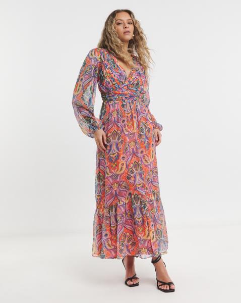 Lovedrobe Blouson Sleeve Midaxi Dress