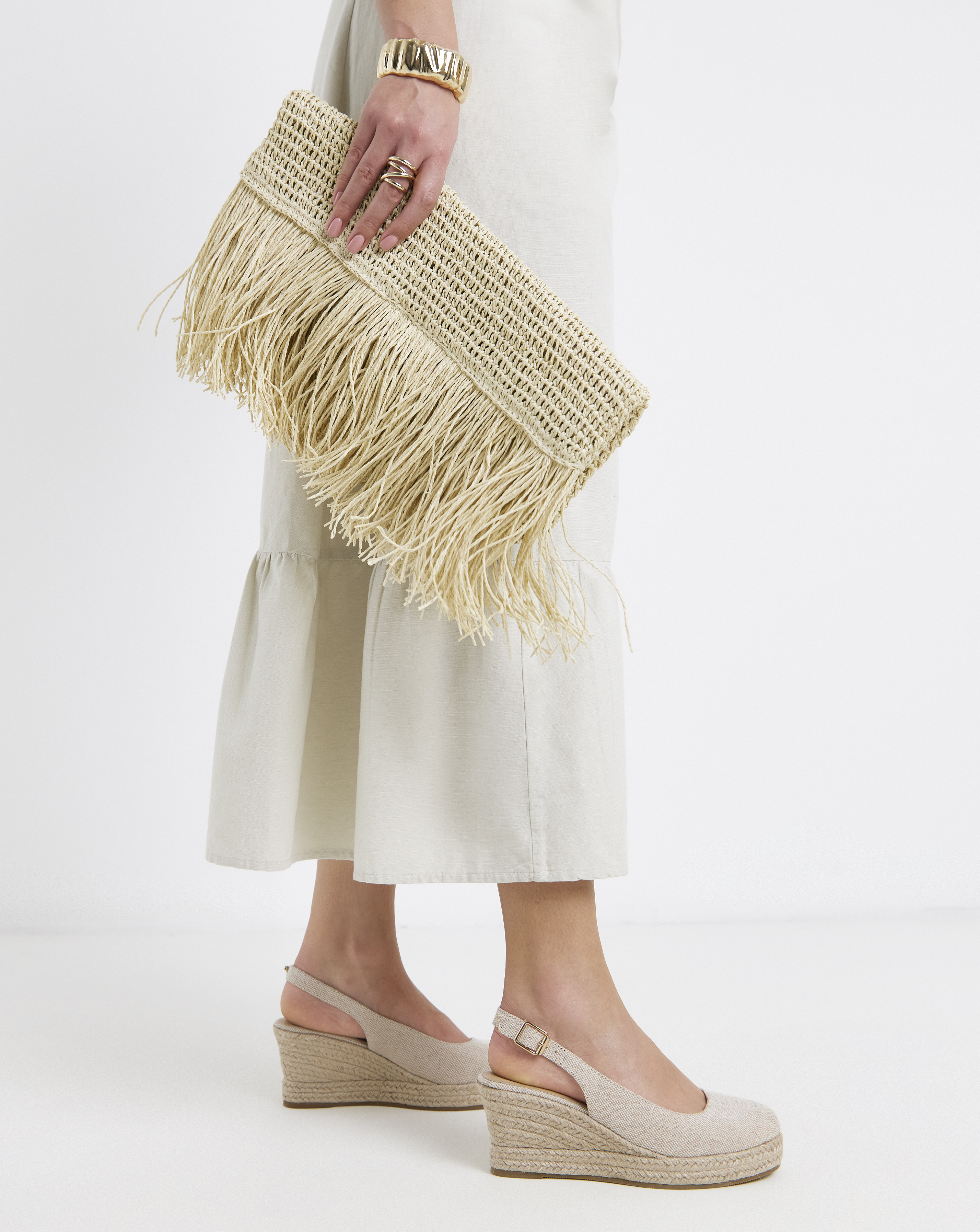 Espadrille Wedge Slingback Wide Fit