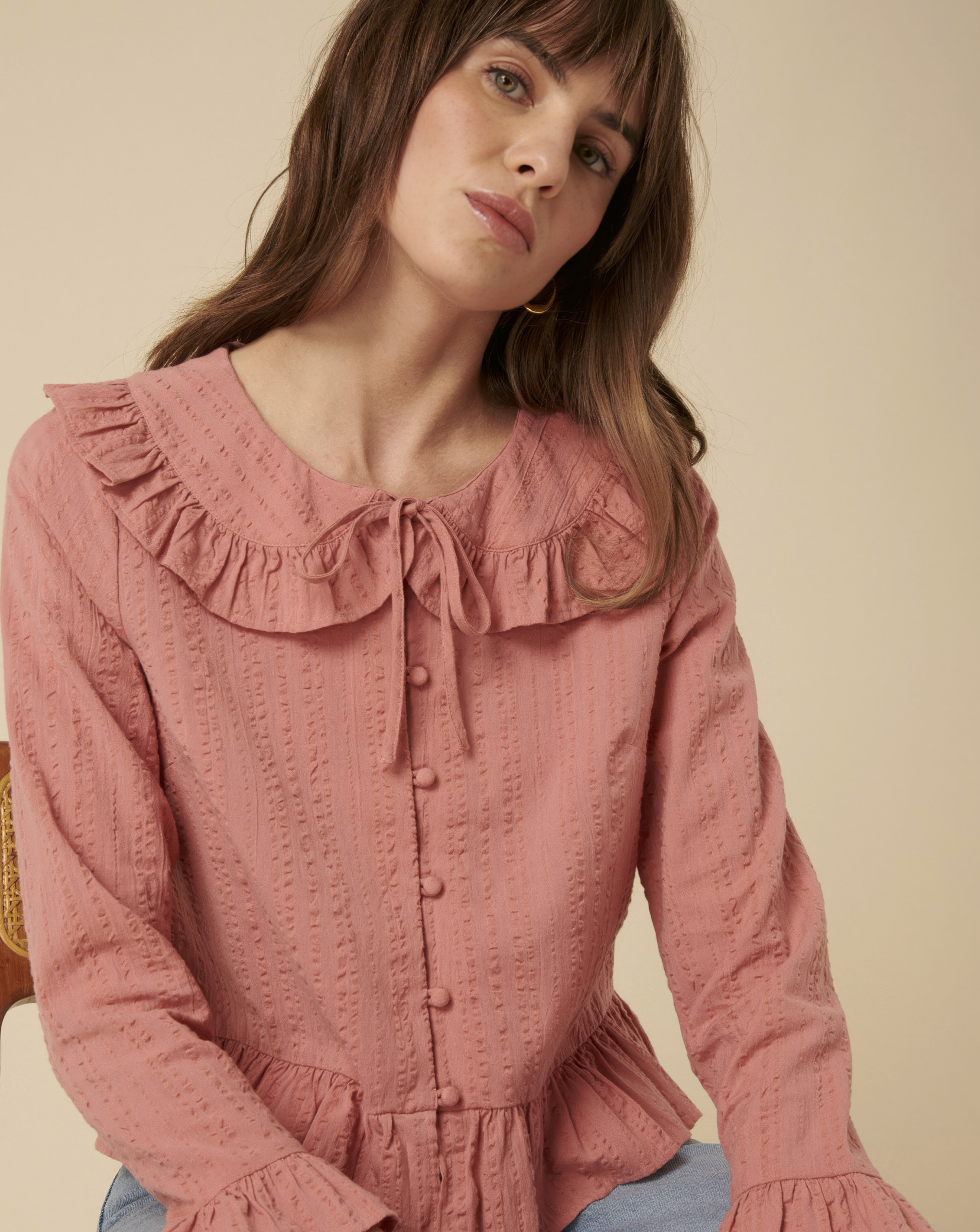 Nobody's Child Britney Ruffle Blouse