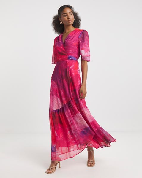 Hope & Ivy Hermione Wrap Maxi Dress - Image
