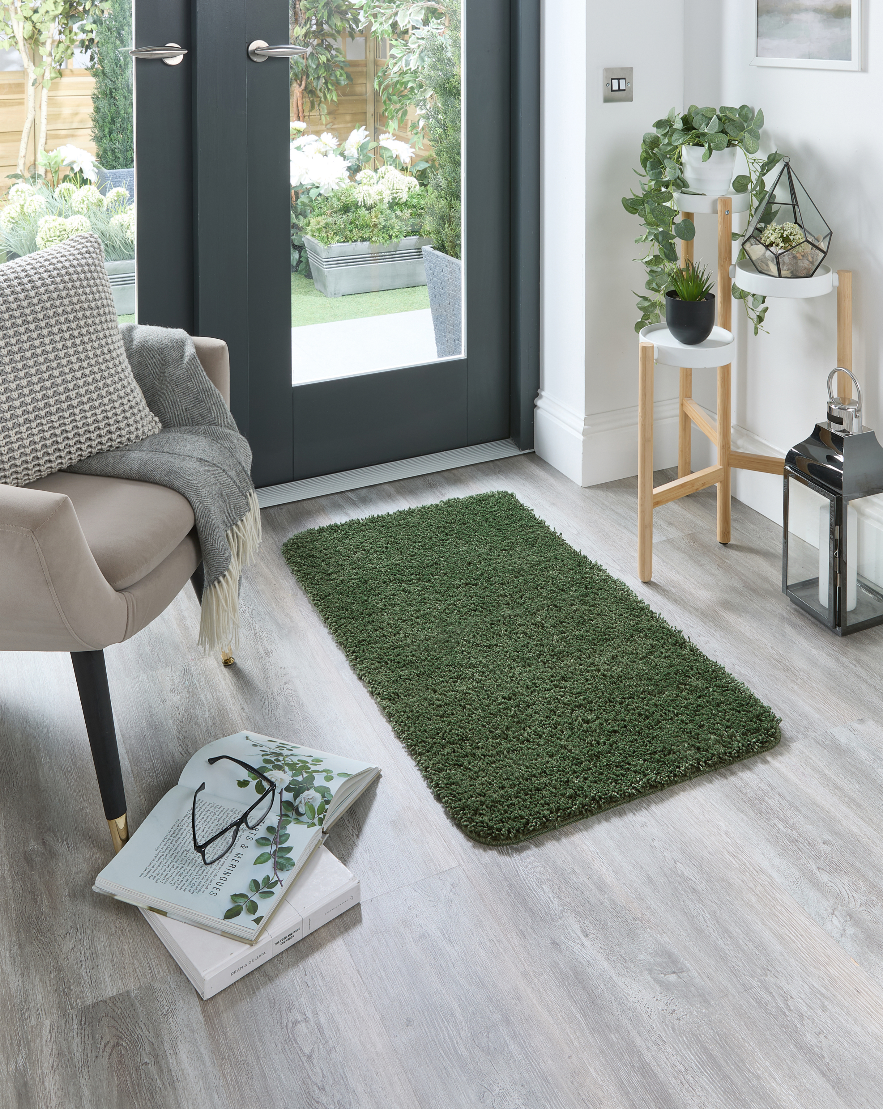 Buddy Washable Rug - Forest Green - 140x200