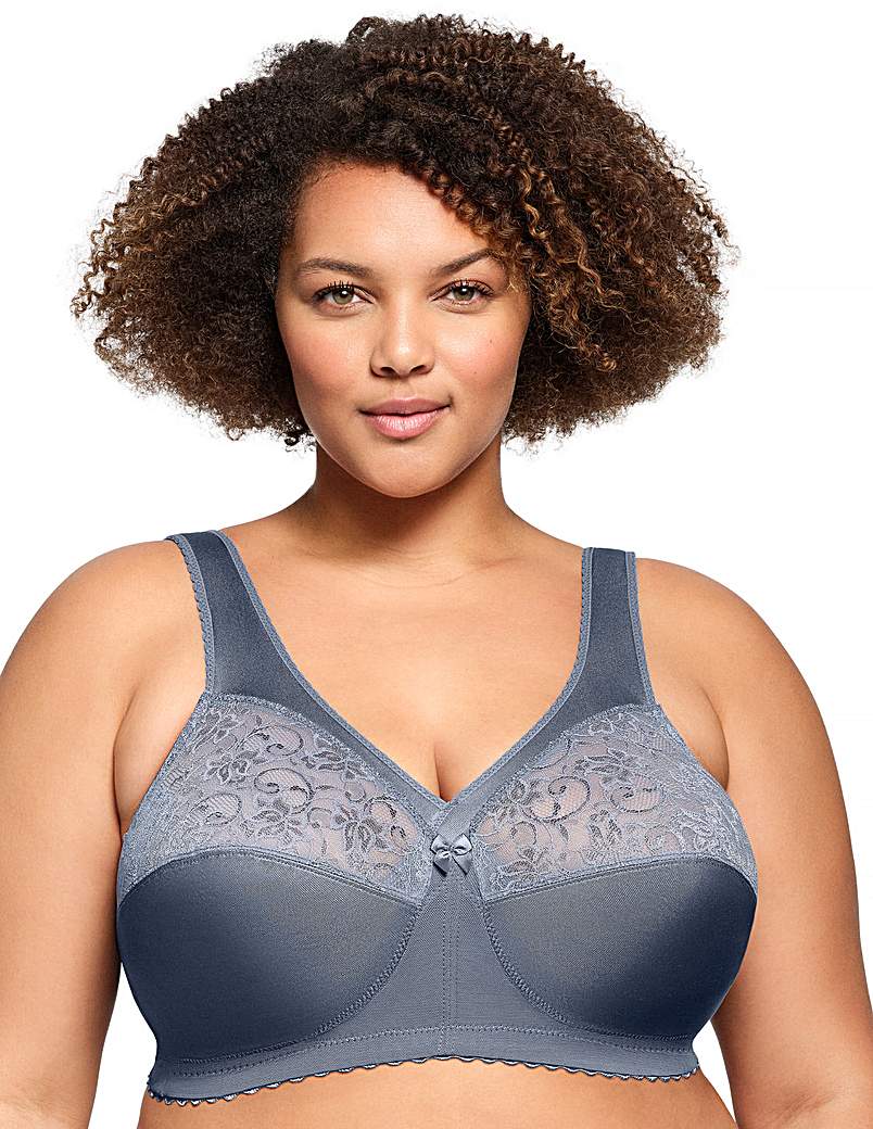 Glamorise Women's Folkstone Grey 1000 Magic Lift Bra 48B