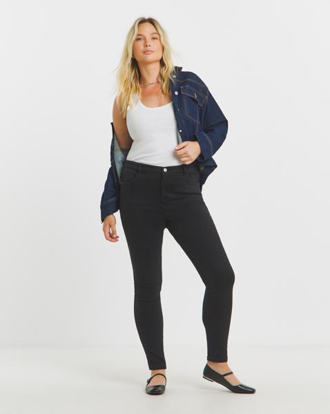Black Fleece Lined Cosy Skinny Jeans